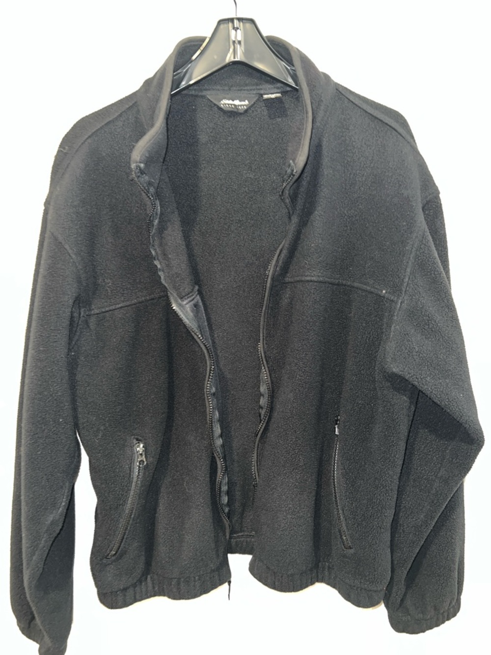 Eddie Bauer Black Full-Zip Fleece Jacket